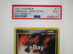 PSA 9 MINT Umbreon Gold Star Pop Series 5 Promo Pokemon Card 17/17 B34