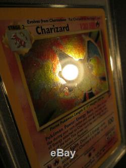 PSA-9 Pokemon CHARIZARD Card BASE II/2 Set #4/130 Rare Holo withSwirl! Graded MINT