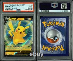 PSA Graded Pokemon 1/1 Pikachu ERROR Card! Upside Down Back Miscut Card RARE