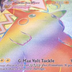 Pikachu VMAX 188/185 Rainbow Secret Rare Card Pokémon Vivid Voltage LP