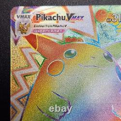 Pikachu VMAX 188/185 Rainbow Secret Rare Card Pokémon Vivid Voltage LP