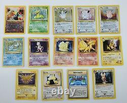 Pokemon 14 Card Lot Vintage Sets Holo & Non Holo Rare