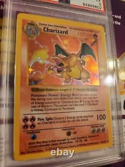 Pokemon 1999 Base Set Shadowless Charizard 4/102 Psa 5 / EX