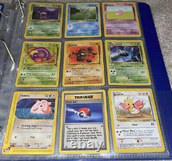 Pokemon 1999 Vintage WoTC Binder Lot Cards Holos Rares