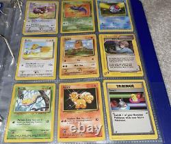 Pokemon 1999 Vintage WoTC Binder Lot Cards Holos Rares