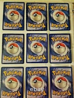 Pokemon 1999 Vintage WoTC Binder Lot Cards Holos Rares Shadowless