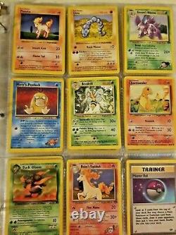 Pokemon 1999 Vintage WoTC Binder Lot Cards Holos Rares Shadowless