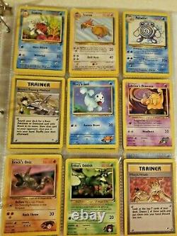 Pokemon 1999 Vintage WoTC Binder Lot Cards Holos Rares Shadowless