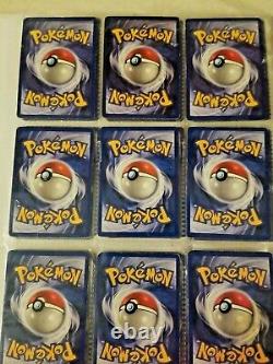 Pokemon 1999 Vintage WoTC Binder Lot Cards Holos Rares Shadowless