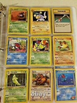 Pokemon 1999 Vintage WoTC Binder Lot Cards Holos Rares Shadowless