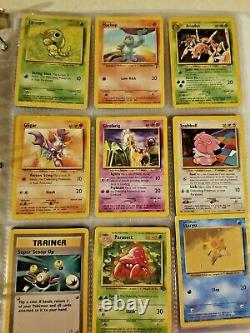 Pokemon 1999 Vintage WoTC Binder Lot Cards Holos Rares Shadowless