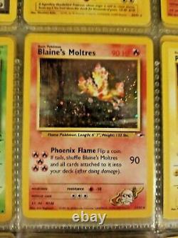 Pokemon 1999 Vintage WoTC Binder Lot Cards Holos Rares Shadowless