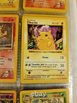 Pokemon 1999 Vintage WoTC Binder Lot Cards Holos Rares Shadowless