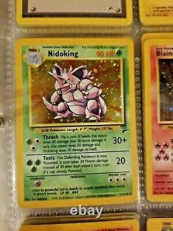 Pokemon 1999 Vintage WoTC Binder Lot Cards Holos Rares Shadowless