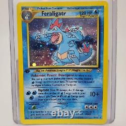 Pokemon 1st Edition Feraligatr 5/111 Neo Genesis Rare Holo Card Nintendo 2000