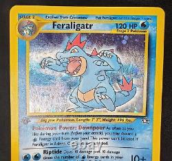 Pokemon 1st Edition Feraligatr 5/111 Neo Genesis Rare Holo Card Nintendo 2000