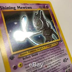 Pokemon 1x Shining Mewtwo 109/105 1st Edition Holo Rare Neo Destiny Card Nm