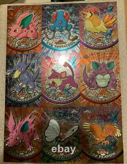 Pokemon 2000 Topps Chrome Series I Preview 9 Card Promo Uncut Sheet Vintage Rare