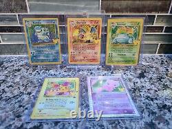 Pokemon 25th Anniversary Charizard Blastoise Venusaur Pikachu Mew Holo card lot