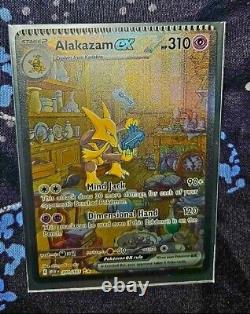 Pokemon Alakazam EX illustration Art Card 151 RARE CRIMPED DEFECT MISPRINT