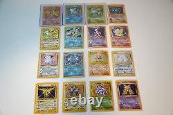 Pokemon Base Set Complete HOLOGRAPHIC RARE 16 Card Set