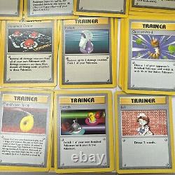 Pokemon Base Set Trainer Lot 72 Cards Shadowless Shadow Rare