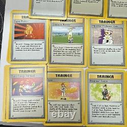 Pokemon Base Set Trainer Lot 72 Cards Shadowless Shadow Rare