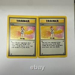 Pokemon Base Set Trainer Lot 72 Cards Shadowless Shadow Rare