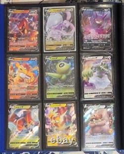 Pokemon Binder Card Collection No Duplicates Fullart, Tg, Vmax, Ex, Amazing Rare