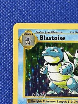 Pokemon Blastoise 2/102 Holo Rare Base Set Shadowless 1999 WOTC Pokémon NM