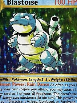 Pokemon Blastoise 2/102 Holo Rare Base Set Shadowless 1999 WOTC Pokémon NM