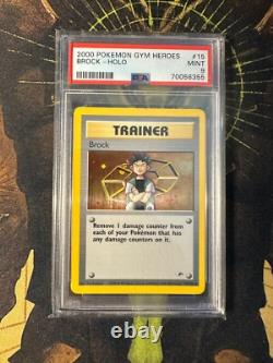 Pokemon Brock 15/132 Gym Challenge Holo Vintage PSA 9