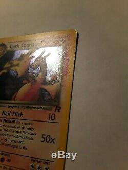 Pokemon Card 1st Edition Dark Charizard (4/82) Team Rocket Rare Holo EXC