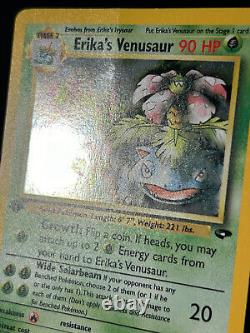 Pokemon Card 1st Edition Erika's Venusaur Gym Challenge 4/132 Holo Rare