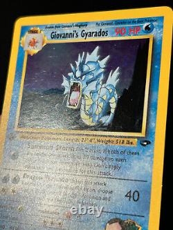 Pokemon Card 1st Edition Giovanni's Gyarados Gym Challenge 5/132 Holo Rare