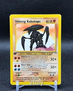 Pokemon Card 1st Edition Shining Kabutops Neo Destiny 108/105 Secret Rare