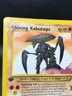 Pokemon Card 1st Edition Shining Kabutops Neo Destiny 108/105 Secret Rare