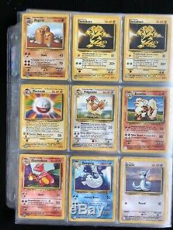 Pokemon Card Base Set Collection Complete 102/102 EX-NM Charizard WOTC 1999 Rare
