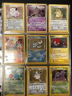 Pokemon Card Binder Collection Vintage Lot Holo/Rare/1st Ed/Shadowles 100+ Cards