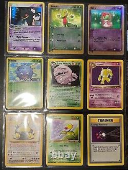 Pokemon Card Binder Collection Vintage Lot Holo/Rare/1st Ed/Shadowles 100+ Cards