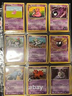 Pokemon Card Binder Collection Vintage Lot Holo/Rare/1st Ed/Shadowles 100+ Cards