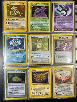 Pokemon Card Binder Collection Vintage Lot Holos/Rares/1st Edition 100+ Cards