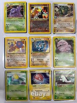 Pokemon Card Binder Collection Vintage Lot Holos/Rares/1st Edition 100+ Cards