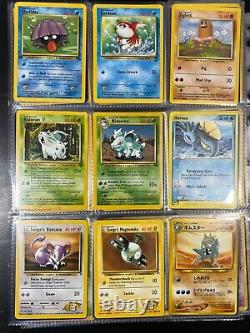 Pokemon Card Binder Collection Vintage Lot Holos/Rares/1st Edition 100+ Cards