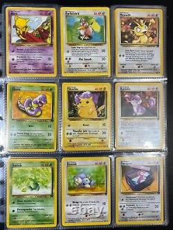 Pokemon Card Binder Collection Vintage Lot Holos/Rares/1st Edition 100+ Cards