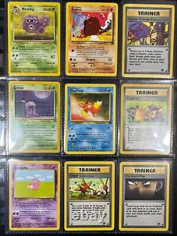 Pokemon Card Binder Collection Vintage Lot Holos/Rares/1st Edition 100+ Cards