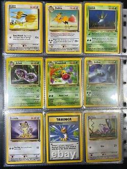 Pokemon Card Binder Collection Vintage Lot Holos/Rares/1st Edition 100+ Cards