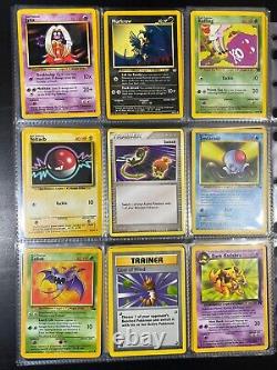 Pokemon Card Binder Collection Vintage Lot Holos/Rares/1st Edition 100+ Cards