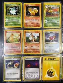 Pokemon Card Binder Collection Vintage Lot Holos/Rares/1st Edition 100+ Cards