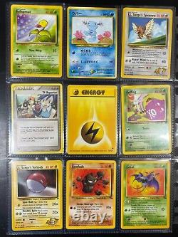 Pokemon Card Binder Collection Vintage Lot Holos/Rares/1st Edition 100+ Cards